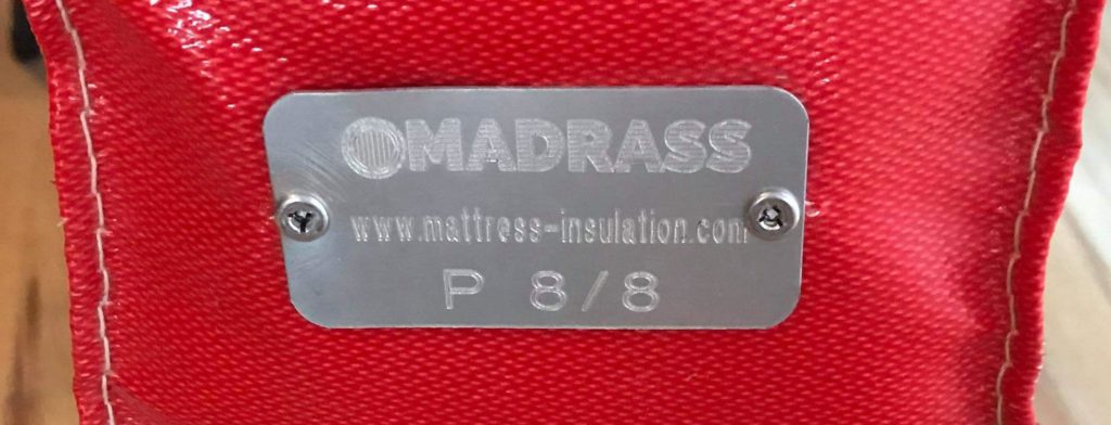 acoustic insulation pads - asset tags - label