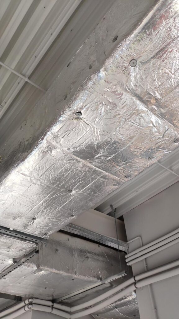 insulation-nails-ventilation-duct-insulation-sagging