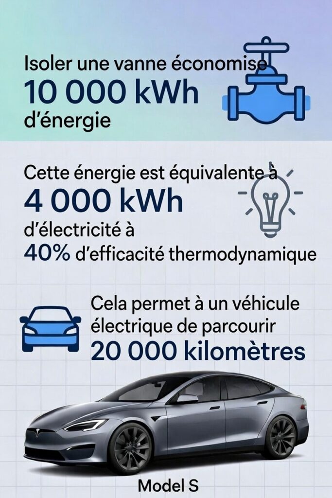 matelas isolant pour vannes - economisation d'energie